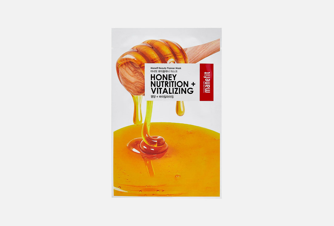 Маска с медом для питания и восстановления MANEFIT Beauty Planner Honey Nutrition + Vitalizing Mask 1 шт цена и фото