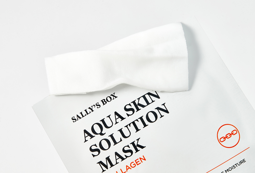 Тканевая маска "Коллаген"  Sally's Box Aqua Skin Solution Mask - Collagen 