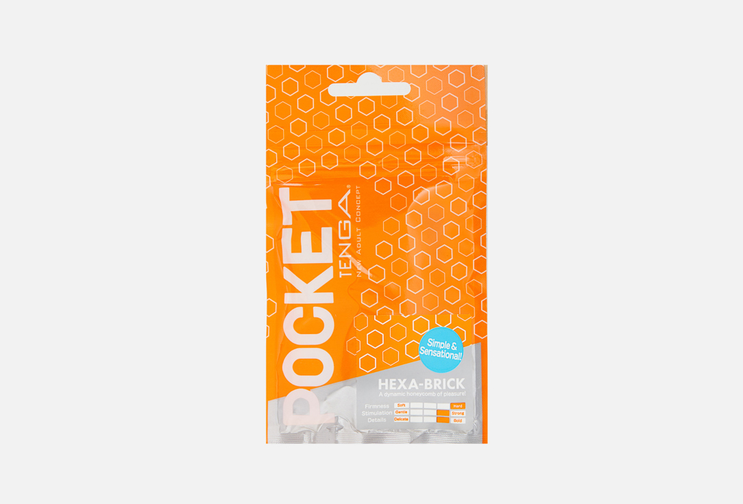 Изображение товара Одноразовый мужской мастурбатор Tenga Hexa-Brick компактный и реалистичный