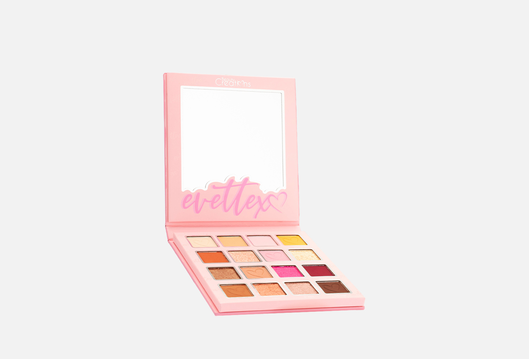 Изображение товара Палитра теней для век BEAUTY CREATIONS Eyes On Me с 16 оттенками коллаборация EvetteXO
