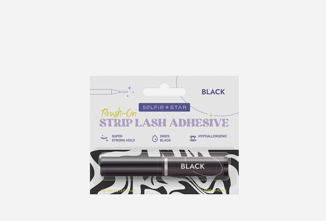 Клей для накладных ресниц SELFIE STAR Selfie Star Strip Lash Adhesive Black 5 g 5 г eye клей для накладных ресниц черный 7 гр