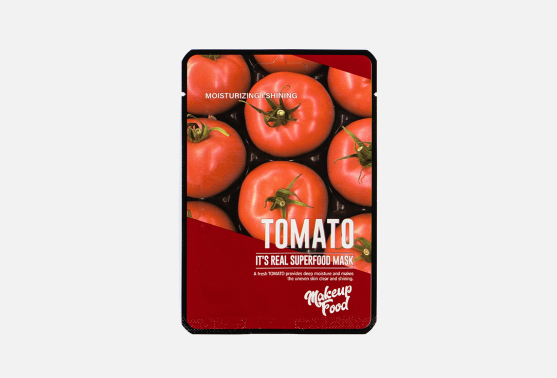 

Тканевая маска для лица с экстрактом томата MAKEUPFOOD, IT'S REAL SUPERFOOD MASK TOMATO 1 шт