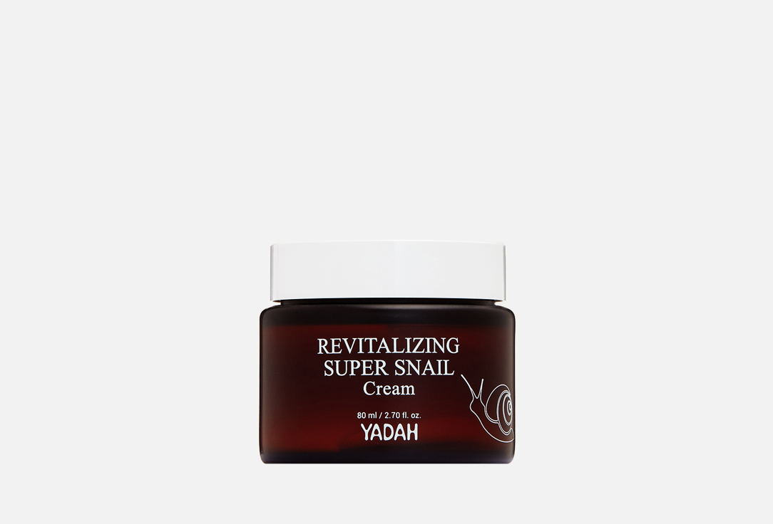 

Восстанавливающий крем для лица с муцином улитки YADAH, Revitalizing Super Snail Cream 80 мл