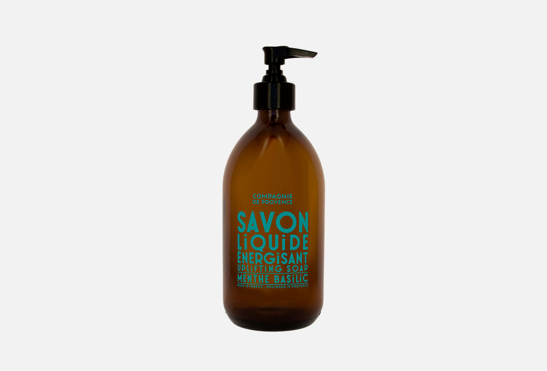 Энергизирующее жидкое мыло для тела и рук  COMPAGNIE DE PROVENCE Mint Basil Liquid Marseille Soap  