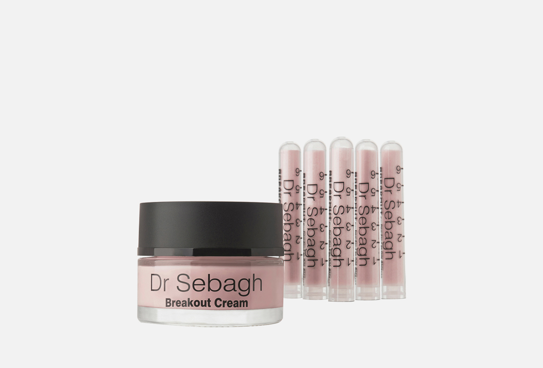 Антибактериальный порошок + Крем для лица DR SEBAGH Complex for oily skin and skin with acne. Antibacterial powder + Anti-acne Cream 