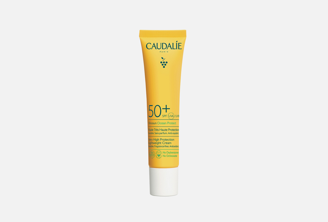 Солнцезащитный флюид для лица SPF50+ CAUDALIE Vinosun 40 мл солнцезащитный матирующий крем для лица sebiaclear creme spf50 40мл