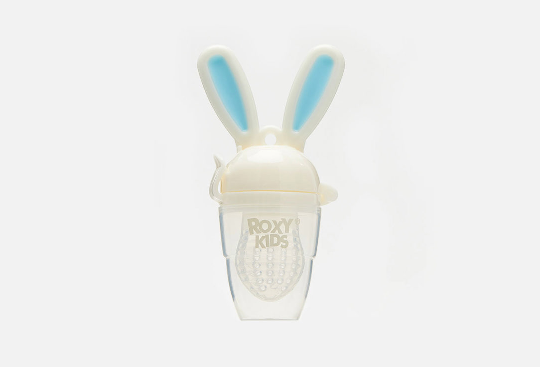 

Ниблер для прикорма с поворотным механизмом добавления прикорма, голубой ROXY-KIDS, BUNNY TWIST 1 шт