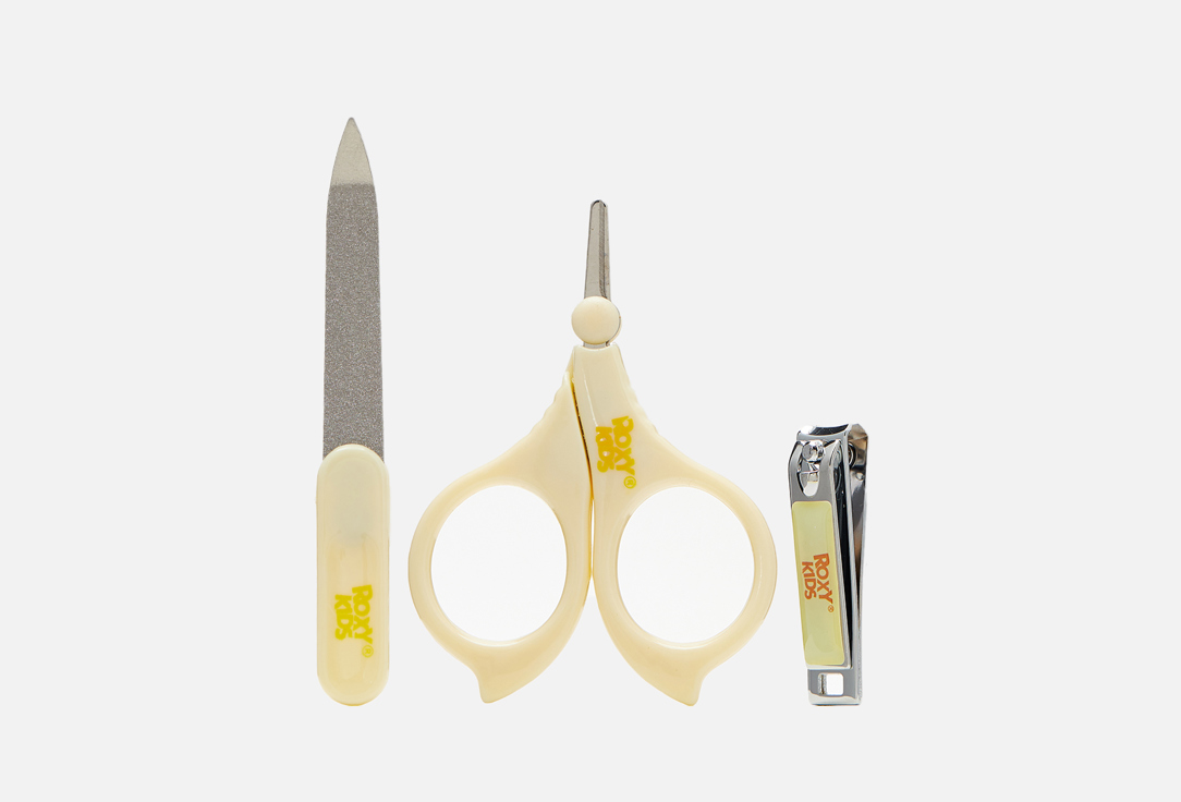 Маникюрный набор ROXY-KIDS Ножницы, пилочка, кусачки 1 шт цена и фото
