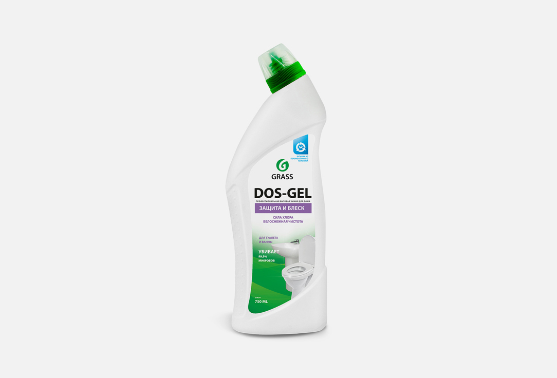 Дезинфицирующий чистящий гель GRASS Защита и блеск 750 мл grass гель универсальный dos gel professional 0 75 л