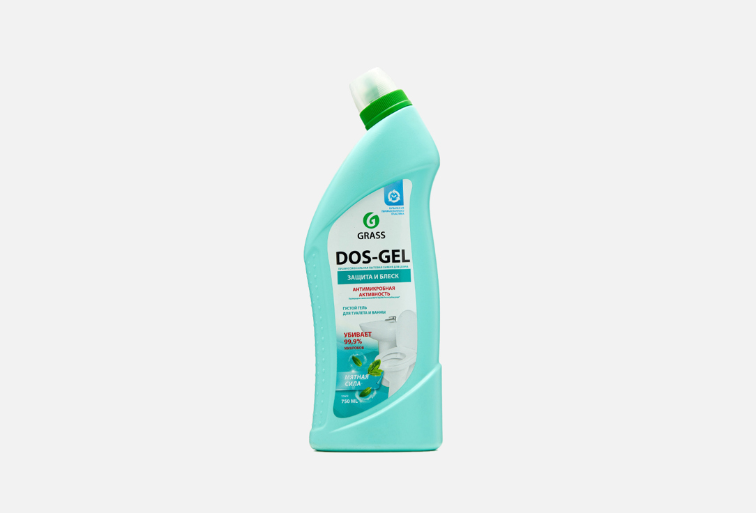 Универсальный чистящий гель GRASS Мятная сила 750 мл чистящий гель dos gel premium для туалета и ванны 750 мл