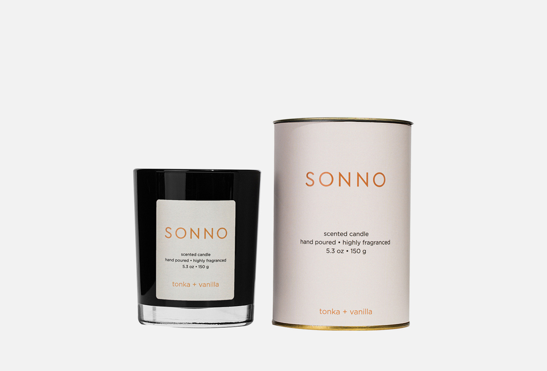 Ароматическая свеча SONNO Tonka+Vanilla 150 г цена и фото