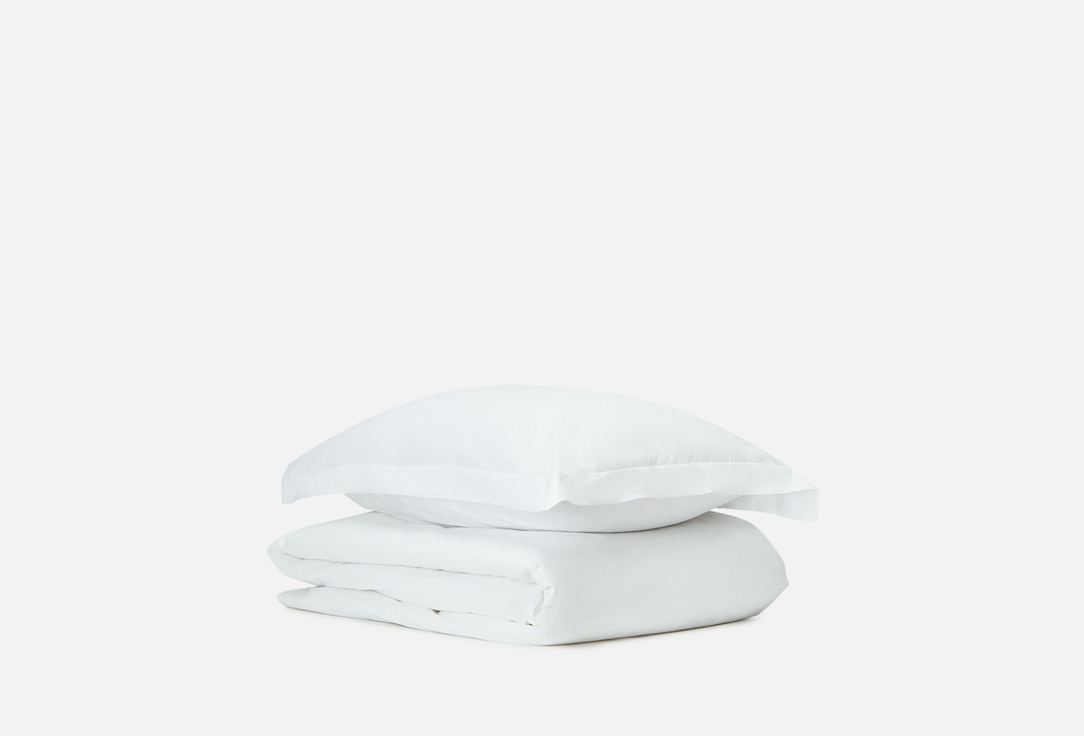 Комплект постельного белья SONNO Ослепительно белый, 1,5-спальный комплект постельного белья sonno серый песок 1 5 спальный