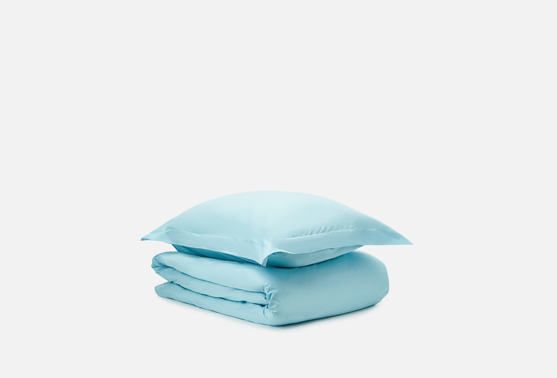 комплект постельного белья sonno горчичный 2 спальный Комплект постельного белья SONNO Туманно-голубой, 2-спальный