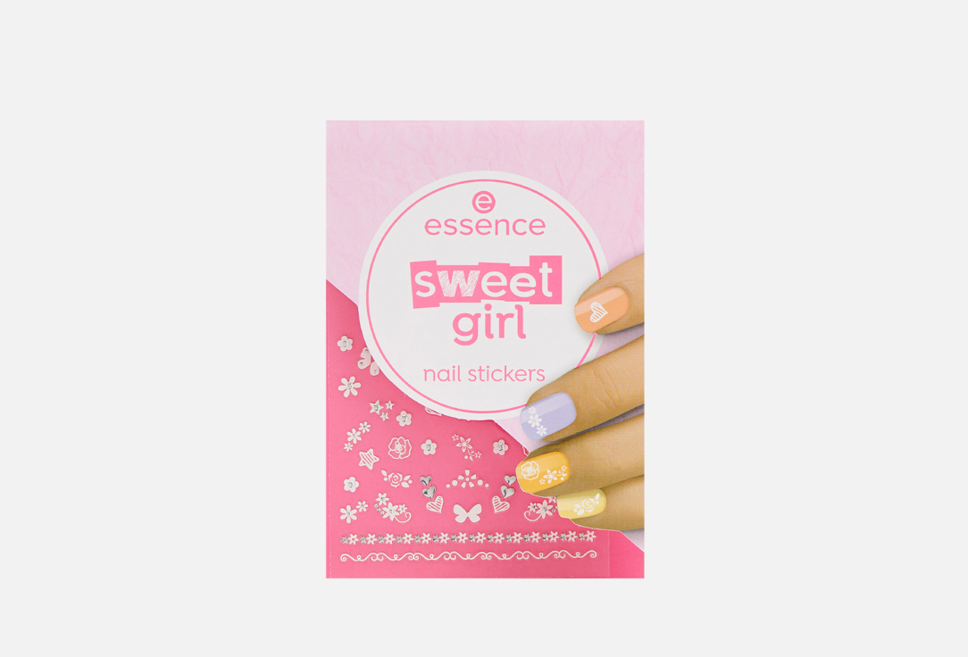 Наклейки для ногтей ESSENCE Sweet girl nail stickers 44 шт цена и фото
