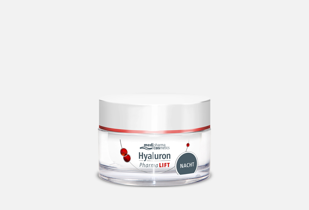 Ночной крем для лица SPF 30 MEDIPHARMA COSMETICS Hyaluron Pharma Lift 50 мл уход за лицом medipharma cosmetics крем для лица ночной легкий hyaluron