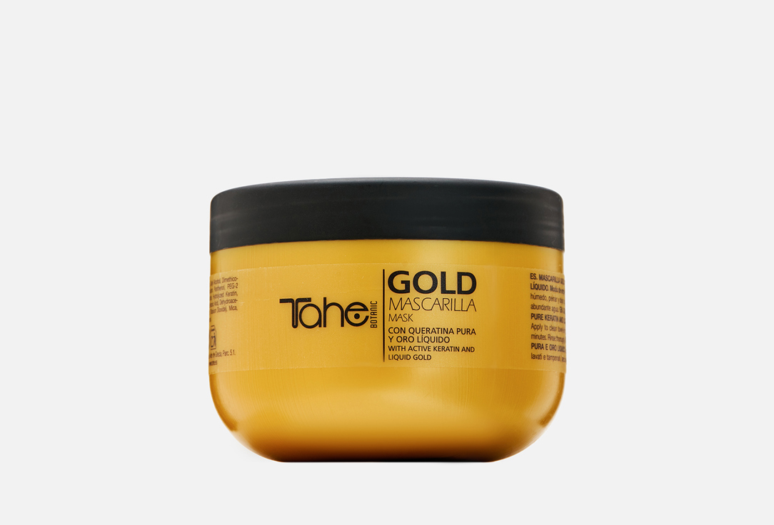 маска для волос tahe маска несмываемая с кератином и жидким золотом botanic keratin gold mask Маска с кератином и жидким золотом для волос TAHE BOTANIC GOLD MASK 300 мл