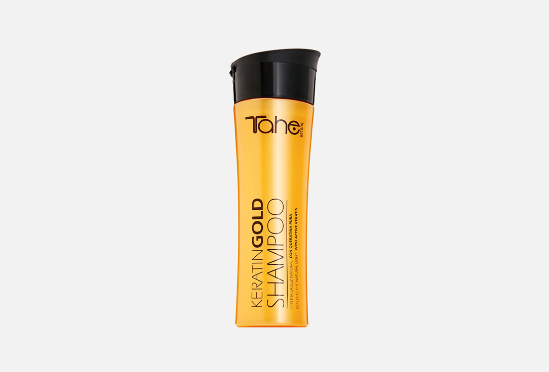 Изображение товара Шампунь с кератином для придания блеска волосам Tahe BOTANIC KERATIN GOLD SHAMPOO