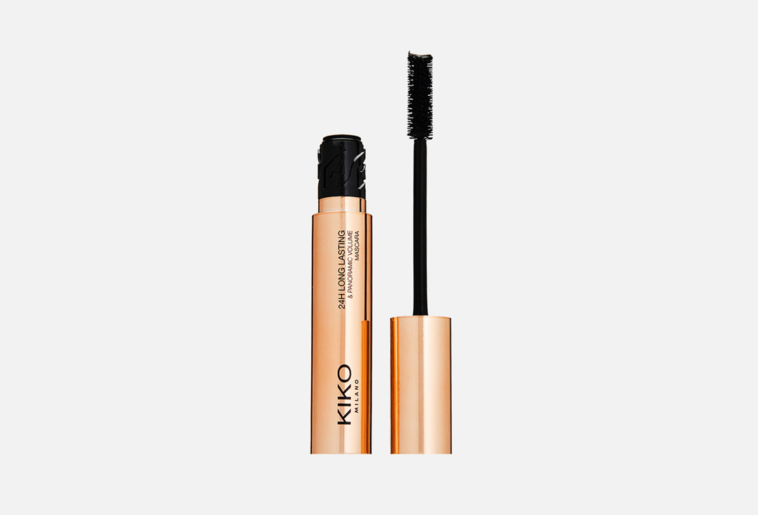 Тушь для ресниц придающая объем до 24 часов KIKO MILANO 24H LONG LASTING AND PANORAMIC VOLUME MASCARA Black