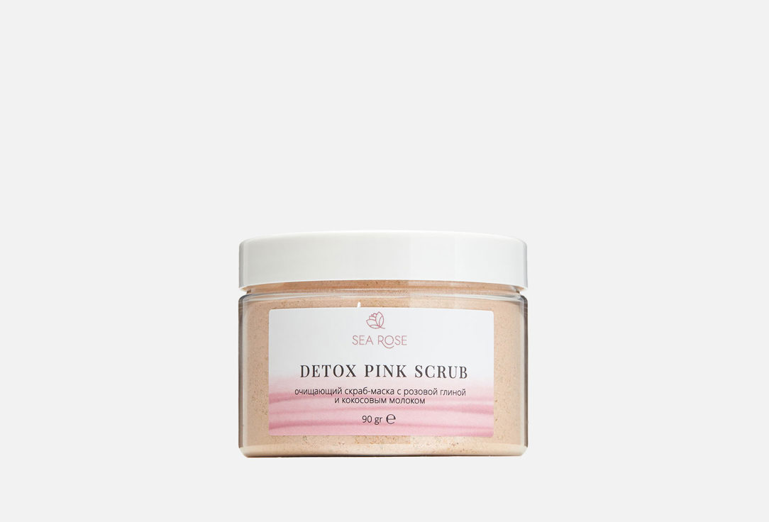 Детокс-скраб SEA ROSE DETOX PINK SCRUB 90 мл heimish all clean очищающая маска с розовой глиной 150 г 5 29 унции