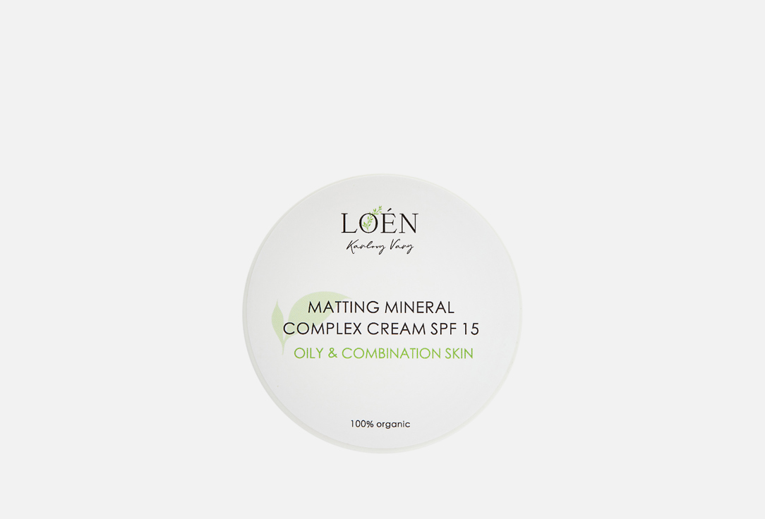 Крем для лица SPF 15 LOÉN Matting mineral complex cream 50 мл лирен эко крем для лица матирующий дневной 50мл