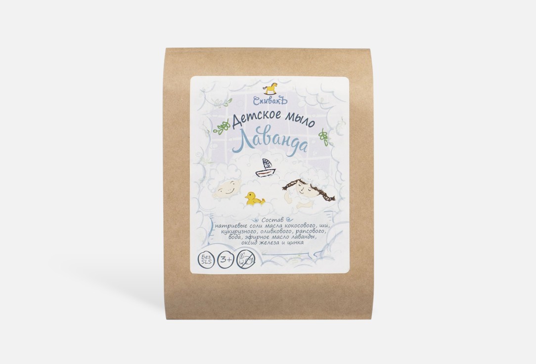 Изображение товара Мыло для тела СпивакЪ Лаванда натуральное бережное очищение 105 г