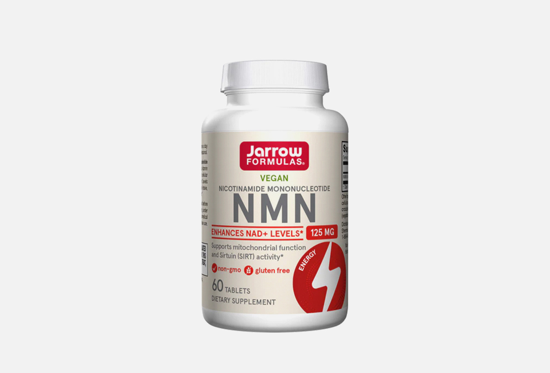 БИОЛОГИЧЕСКИ АКТИВНАЯ ДОБАВКА JARROW FORMULAS Nicotinamide Mononucleotide NMN 60 шт убихинол qh absorb ppq 60 мягких таблеток jarrow formulas