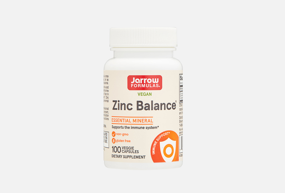 БИОЛОГИЧЕСКИ АКТИВНАЯ ДОБАВКА JARROW FORMULAS Zinc Balance 100 шт биологически активная добавка jarrow formulas theanine 200 mg 60 шт