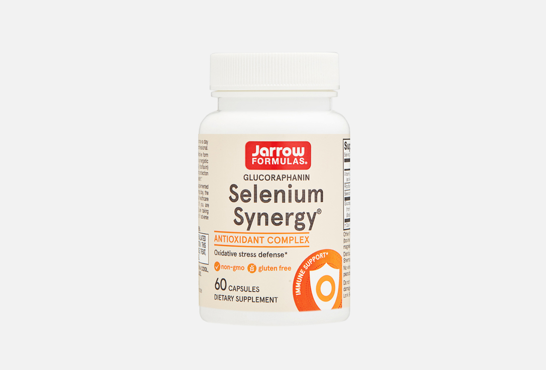 БАД для укрепления иммунитета JARROW FORMULAS Selenium Synergy селен, витамин Е 60 шт jarrow formulas пирролохинолинхинон 20 мг 30 капсул
