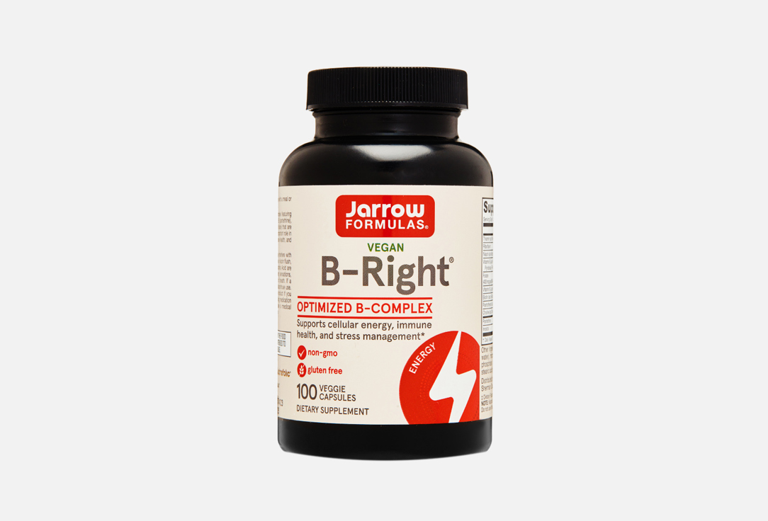 Комплекс витаминов для укрепления иммунитета JARROW FORMULAS B-Right Тиамин в капсулах 100 шт цена и фото