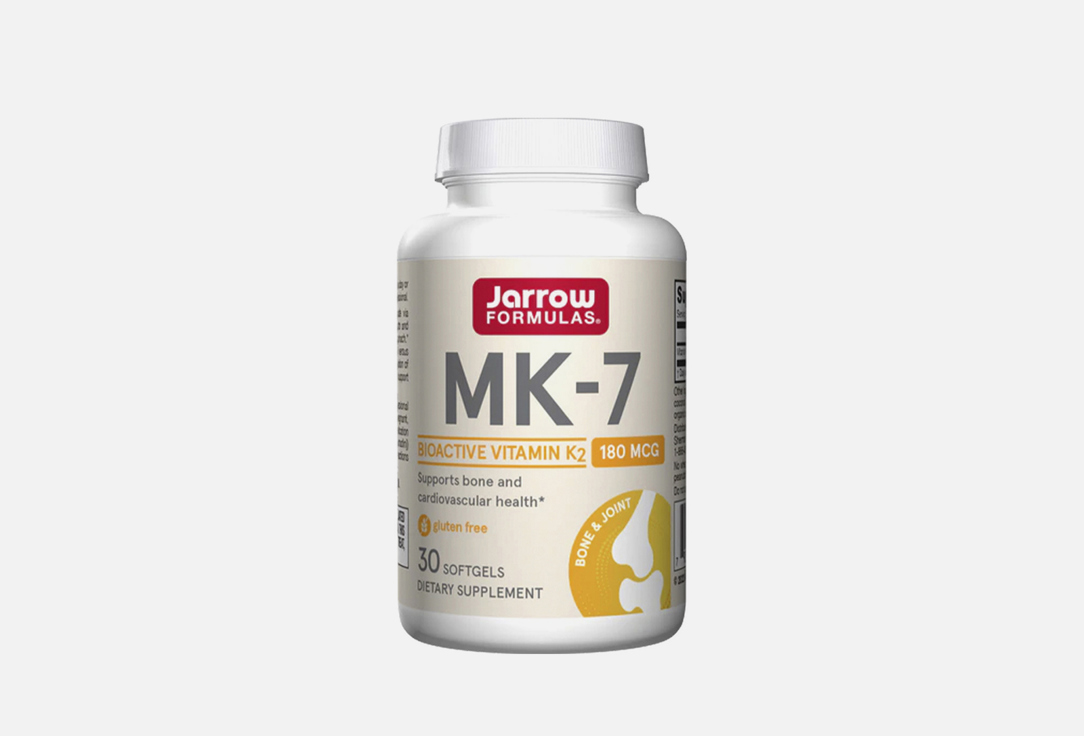 Витамин K2 JARROW FORMULAS MK-7 в капсулах 30 шт jarrow formulas порошок d рибозы 200 г 7 05 унции