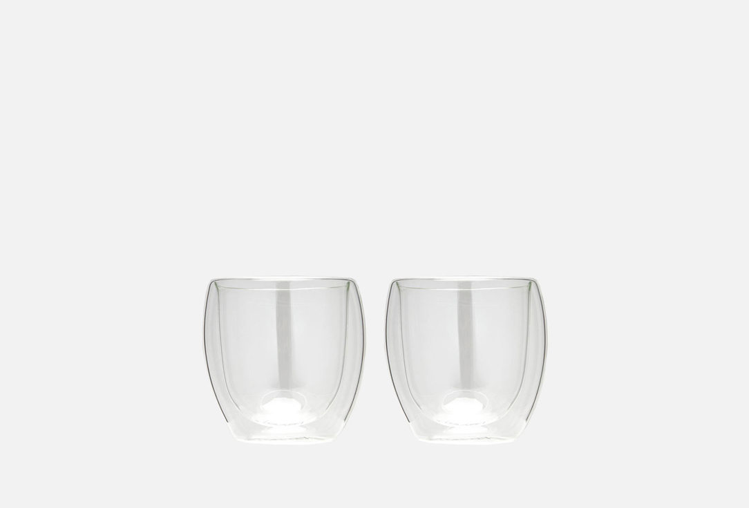 Набор стеклянных стаканов OLAFF С двойными стенками 250 мл набор стеклянных стаканов olaff с двойными стенками 400 мл