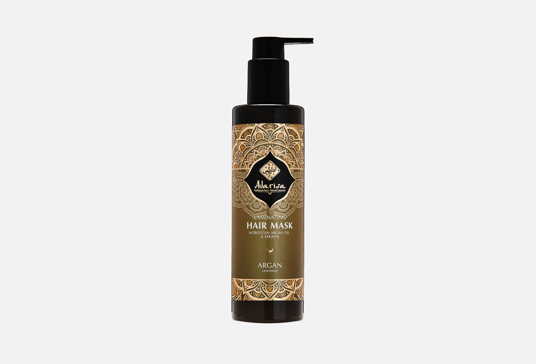 Изображение товара Разглаживающая Маска для пористых и поврежденных волос Adarisa moroccan argan oil & keratin