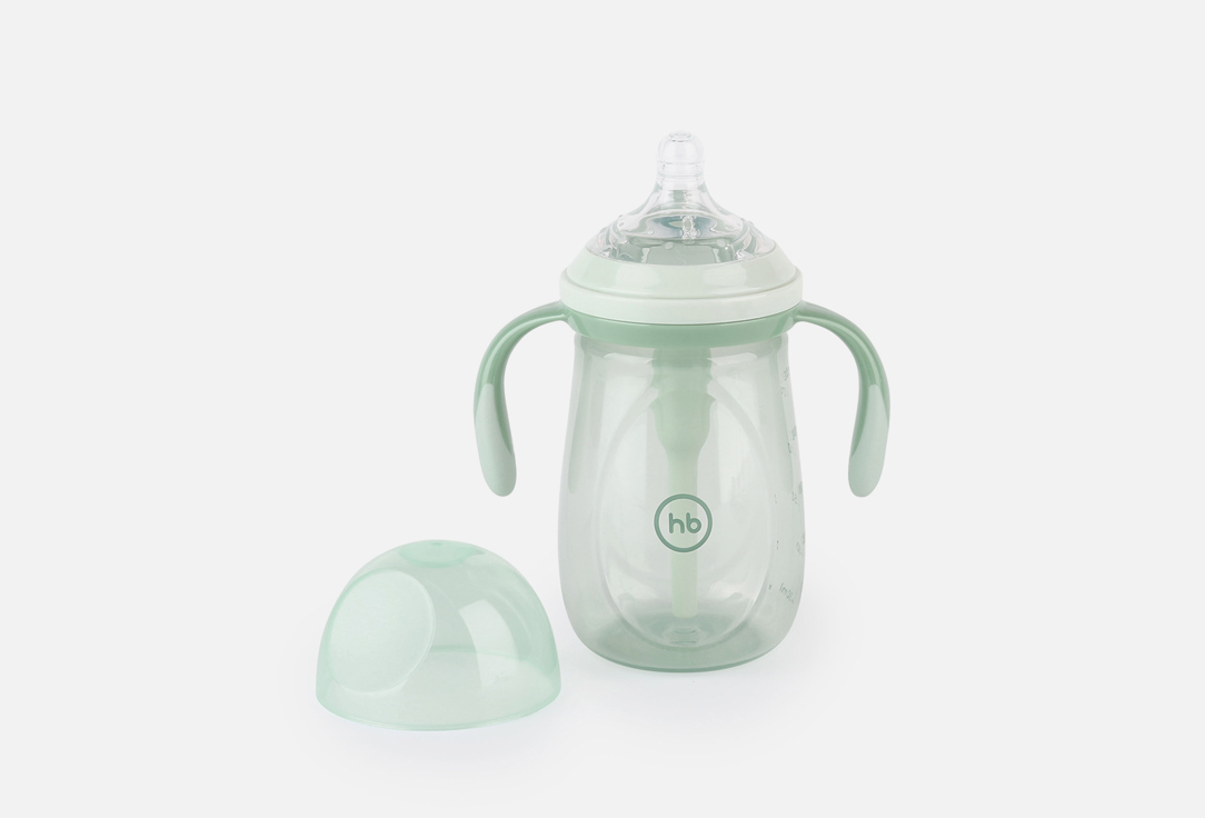 Бутылочка HAPPY BABY С антиколиковой системой, olive 300 мл