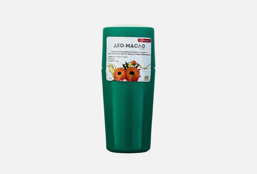 Део-масло  Maslo Maslyanoe Натуральный дезодорант на основе масла чайного дерева и масла календулы умеренной защиты 