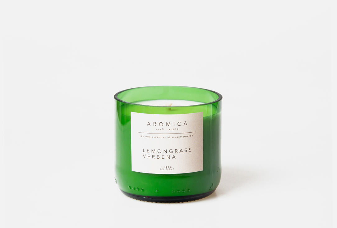 цена Свеча ароматическая в подсвечнике AROMICA Lemongrass & Verbena 125 г