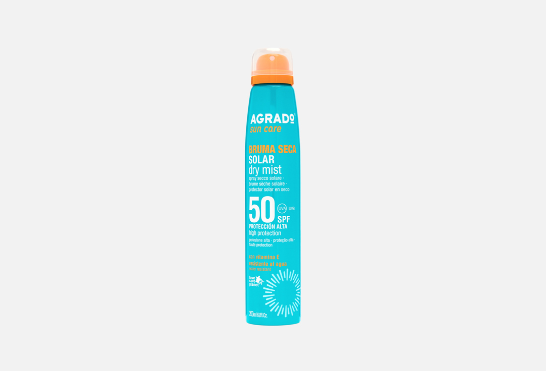 Изображение товара Солнцезащитный сухой мист SPF 50 AGRADO Solar dry mist