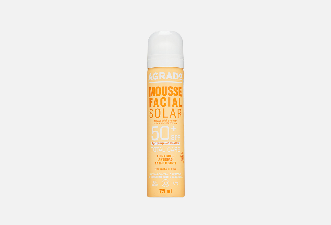 Солнцезащитный мусс для лица SPF 50+ AGRADO  Facial Sunscreen Mousse 