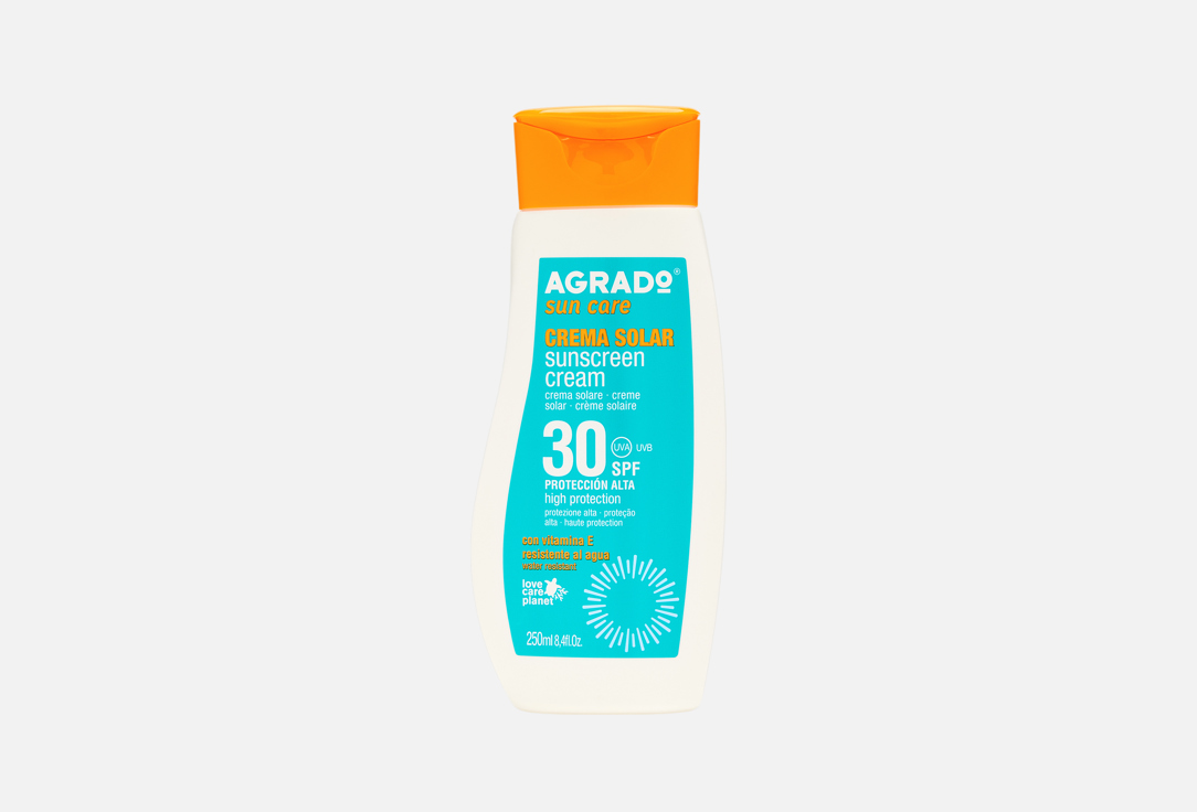 Изображение товара Солнцезащитный крем SPF30 AGRADO для тела 250 мл