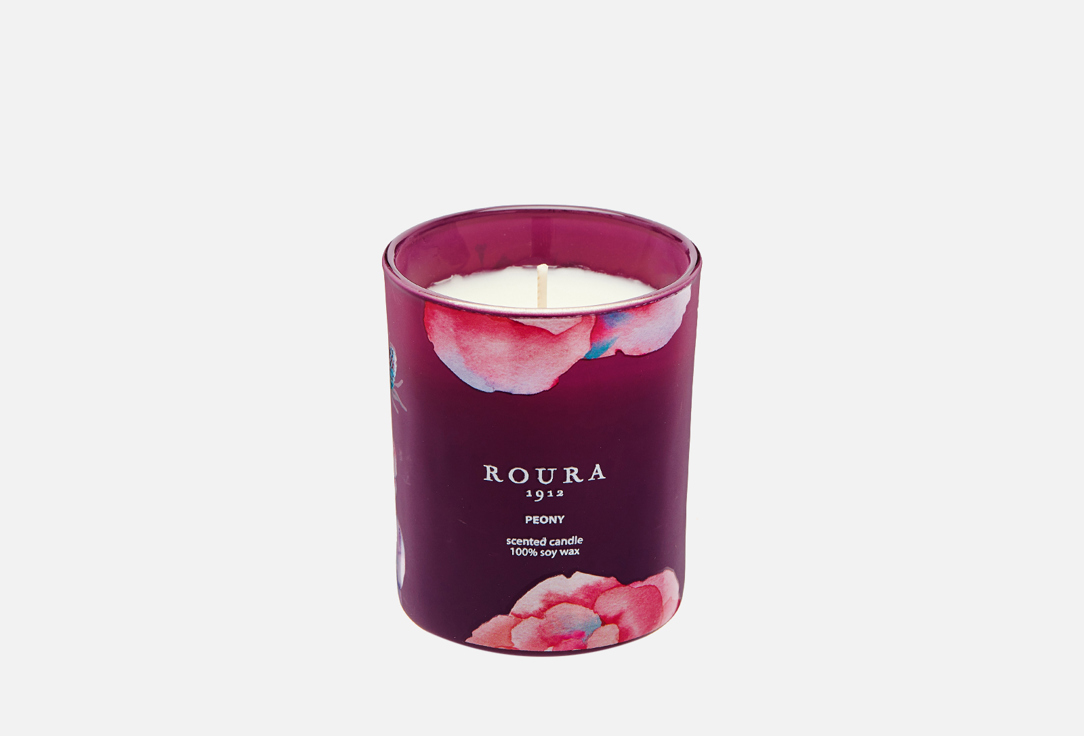 Парфюмированная свеча ROURA Peony glass 140 г парфюмированная свеча beauty sleep для быстрого засыпания 140 г