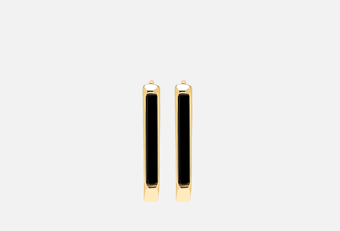 цена Серьги VIAMORE Daniela Onyx gold earrings 2 шт