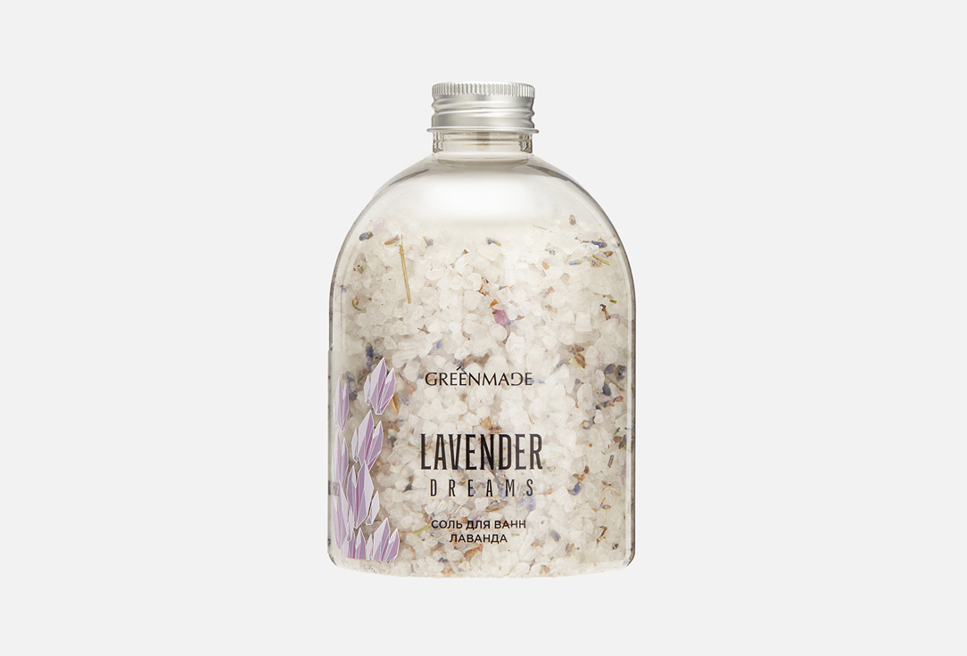 Соль для ванн GREENMADE LAVENDER DREAMS 500 г соль для ванны greenmade соль для ванн lavender dreams с цветами лаванды