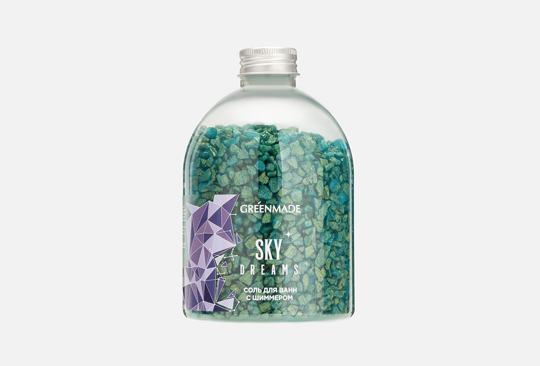 соль для ванн с шиммером herb dreams greenmade 500 г Соль для ванн GREENMADE SKY DREAMS 500 г