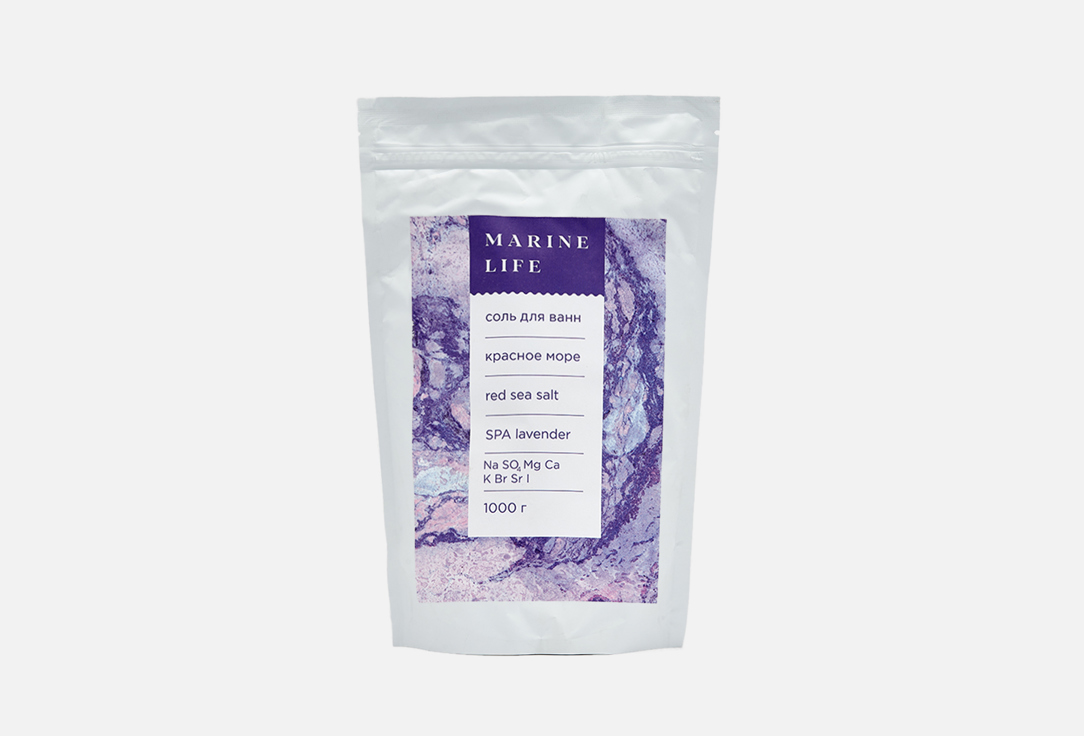 СПА-Соль для ванны MARINE LIFE Lavender 1 кг цена и фото
