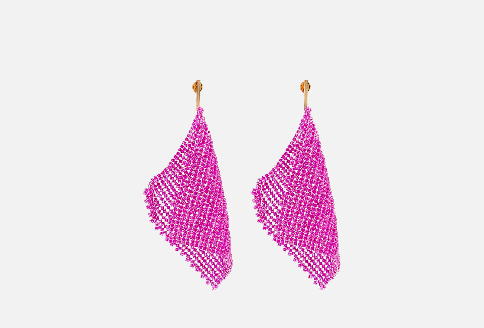 Beaded Breakfast Серьги Фуксия 2 шт — купить, цена в Москве