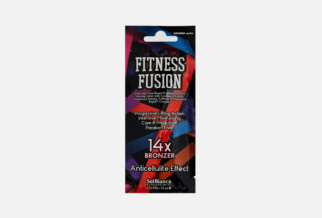 Крем для солярия  SolBianca Fitness Fusion with cranberry extract, caffeine, St. John's wort extract and bronzers 