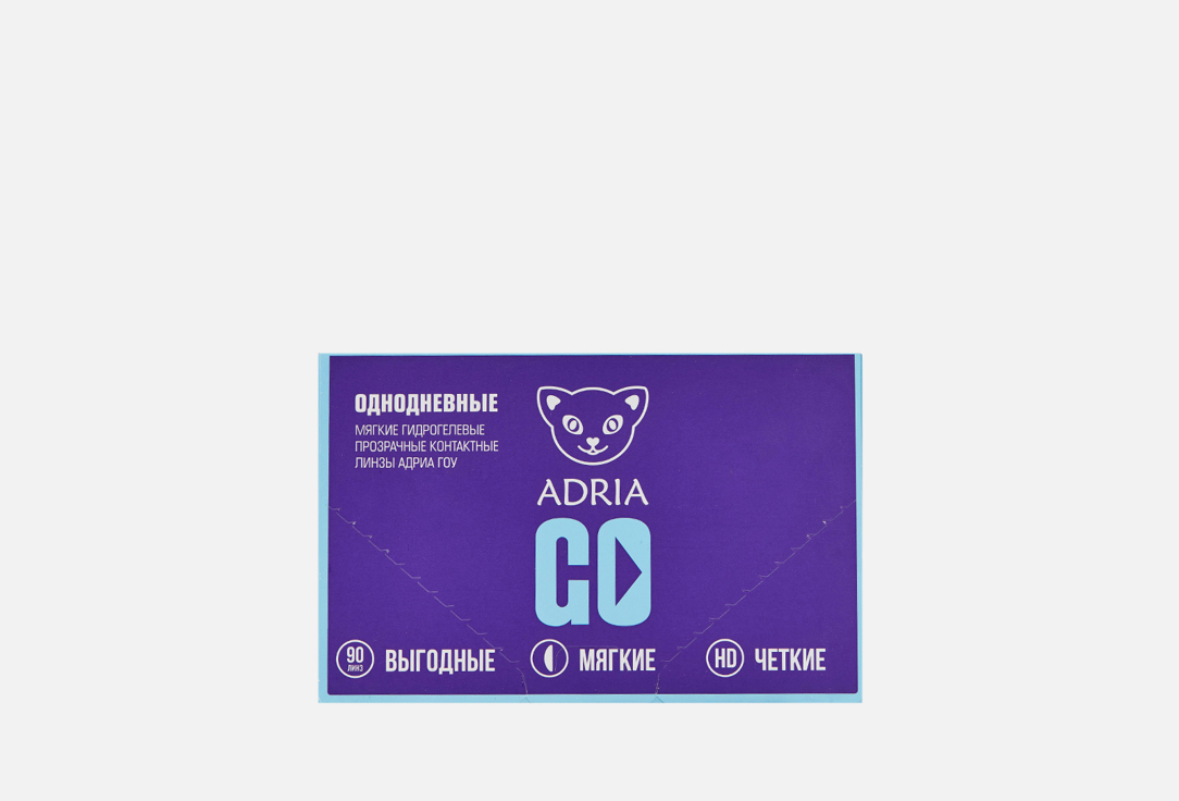 Контактные линзы однодневные ADRIA GO BC 8,6, DIA 14,2, 90 шт. -4.00 оптическая сила