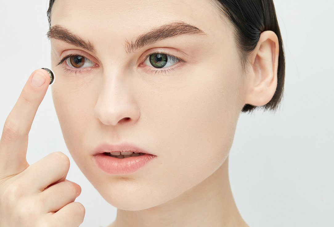 Изображение товара Цветные контактные линзы Adria Glamorous TURQUOISE 3 месяца гидрогель 14,5 мм