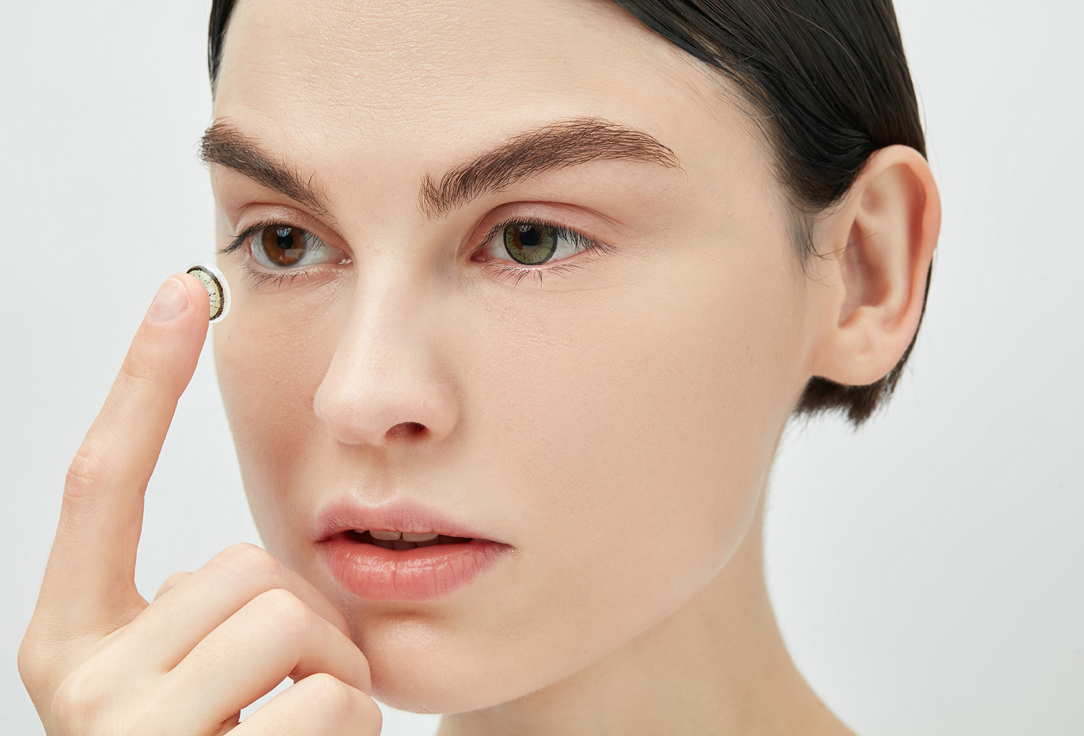 Изображение товара Цветные контактные линзы квартальные Adria Elegant GREEN, BC 8,6; DIA 14,2; 2 шт.