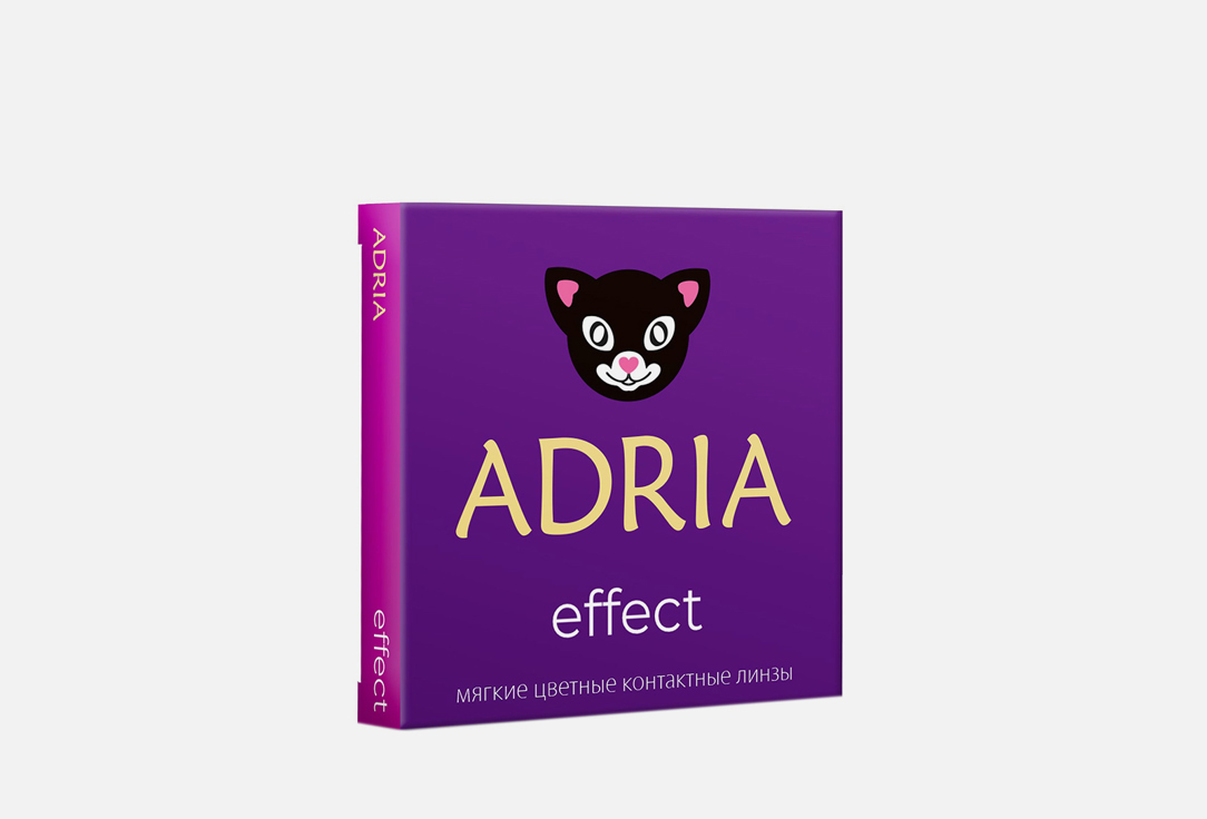 Цветные контактные линзы квартальные Adria Effect GRAFIT, BC 8,6, DIA 14,5, 2 шт GRAFIT