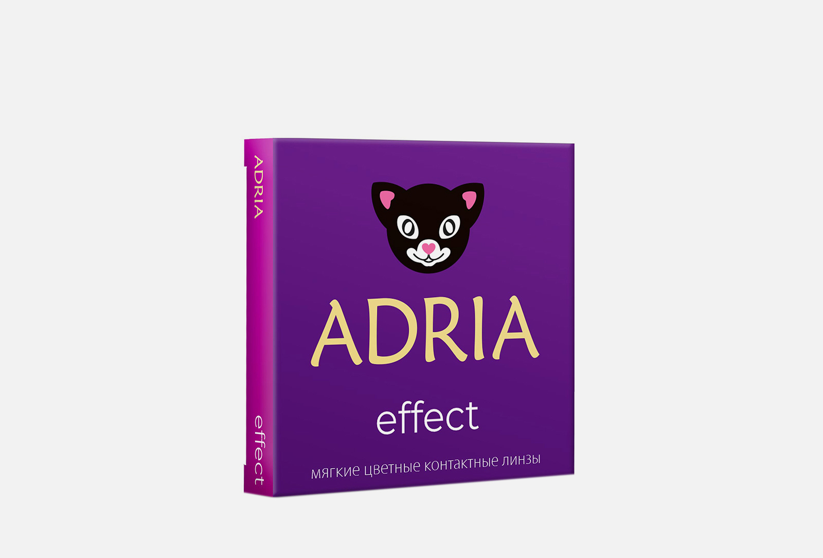 Adria Цветные контактные линзы квартальные Effect GRAFIT, BC 8,6, DIA ...